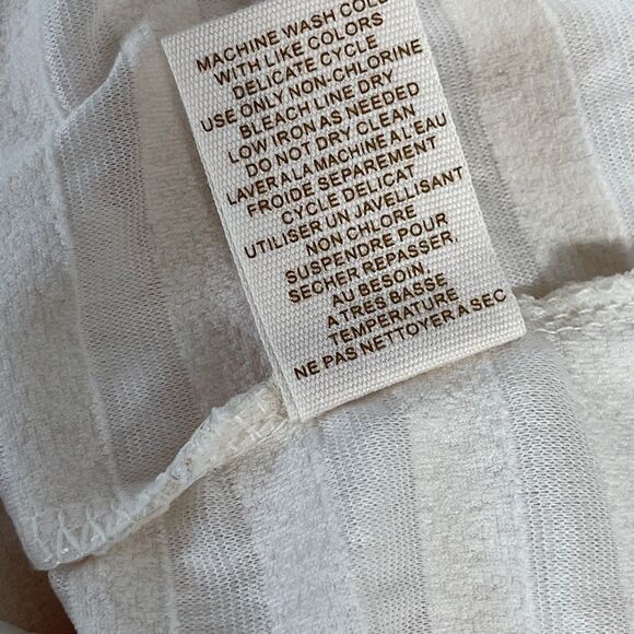 Free People Ivory Horizontal Ruffle Mini Dress Sz M - Picture 6 of 9